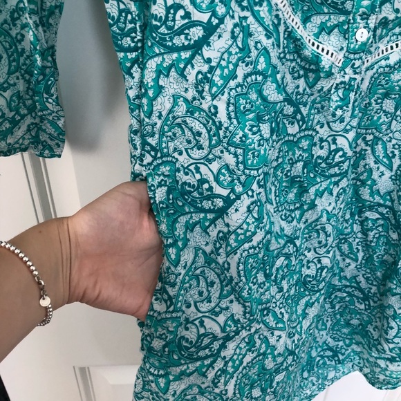 green patterned tunic - Picture 3 of 5